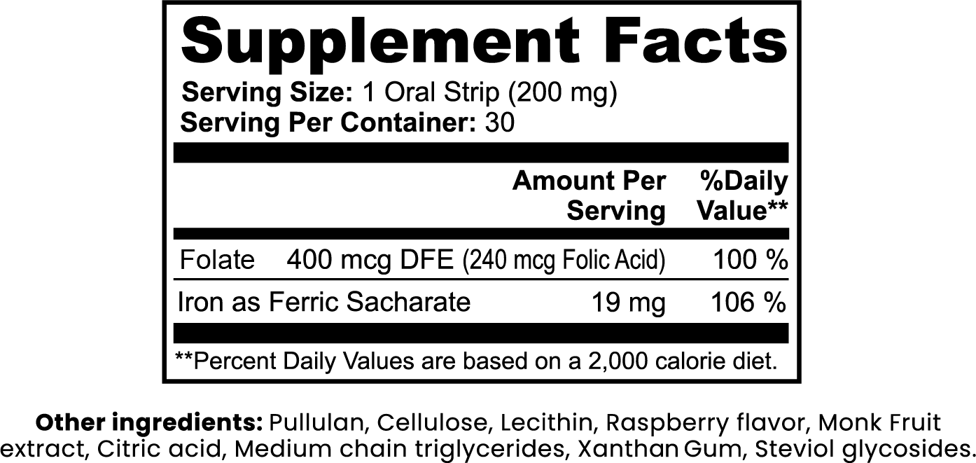 IronUp Vitality – Oral Strip Supplement