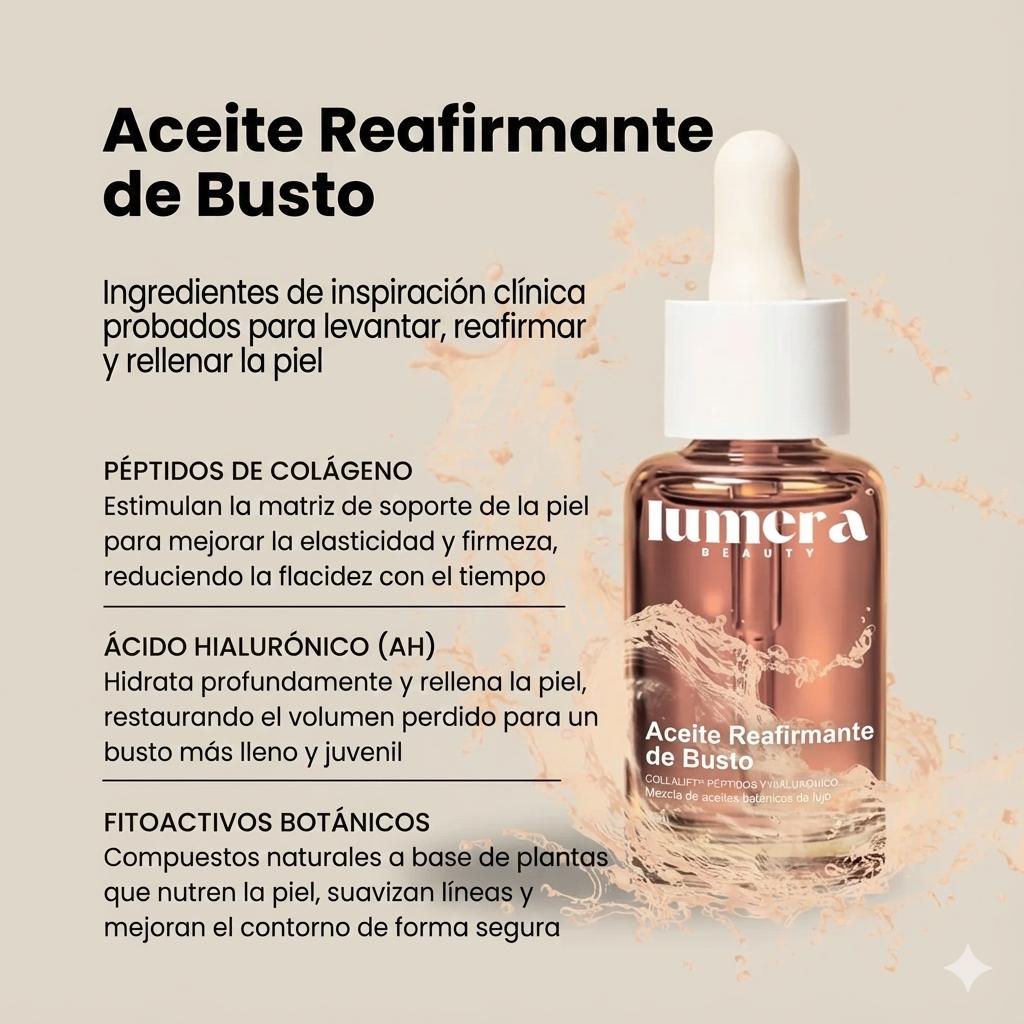 Un busto más lleno y levantado de forma natural — Sin cirugía, pastillas o relleno.