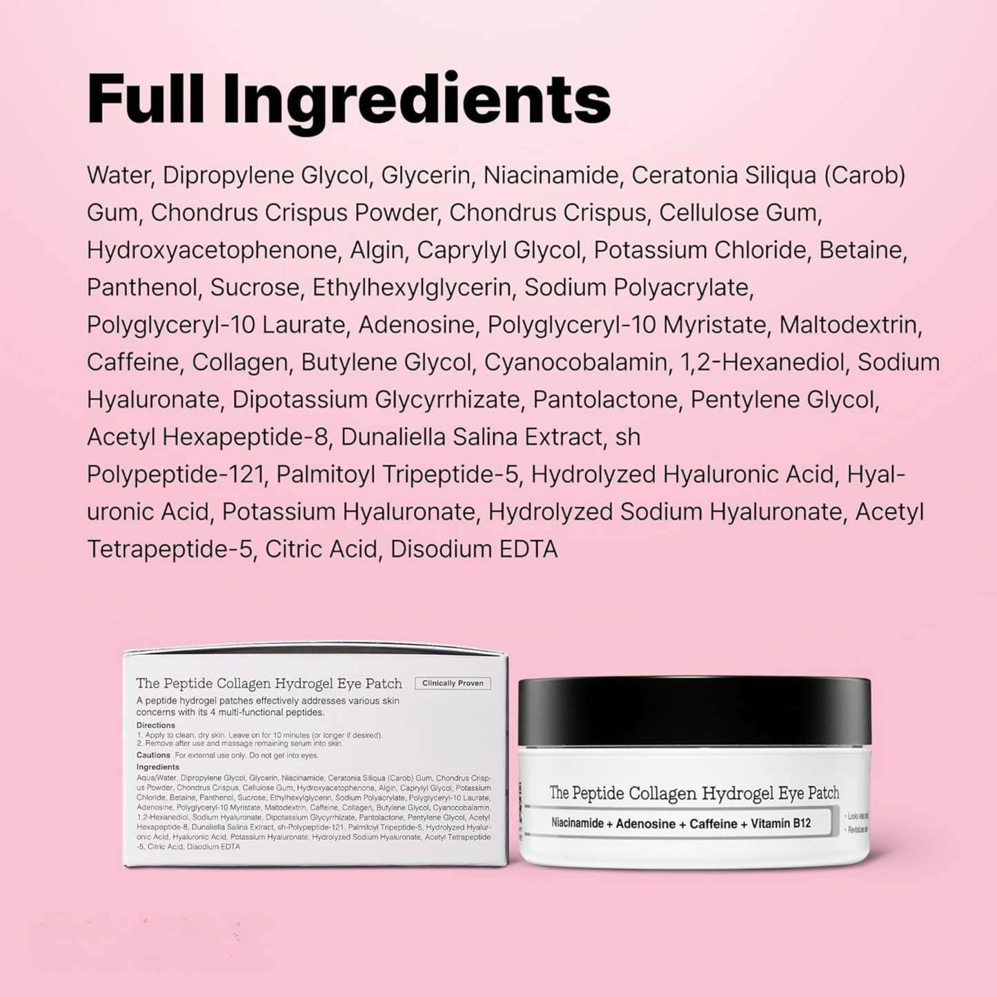 Peptide Collagen Hydrogel Eye Patch