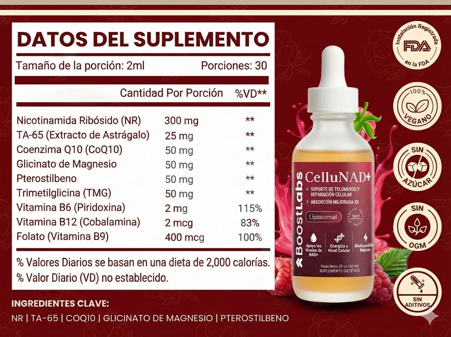 CelluNAD+ – Restauración celular