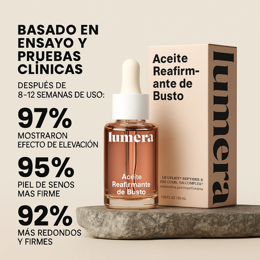 Un busto más lleno y levantado de forma natural — Sin cirugía, pastillas o relleno.