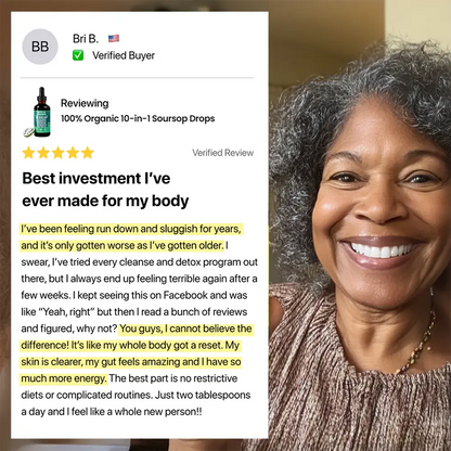 100% Organic 10-in-1 Soursop Extract Drops